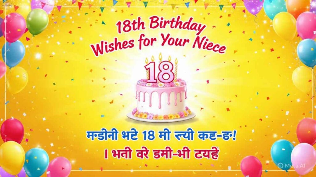 18th Birthday Wishes for a Niece You Love So Much