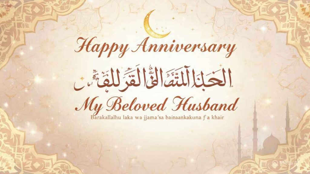 Alhamdulillah Wedding Anniversary Wishes for Husband