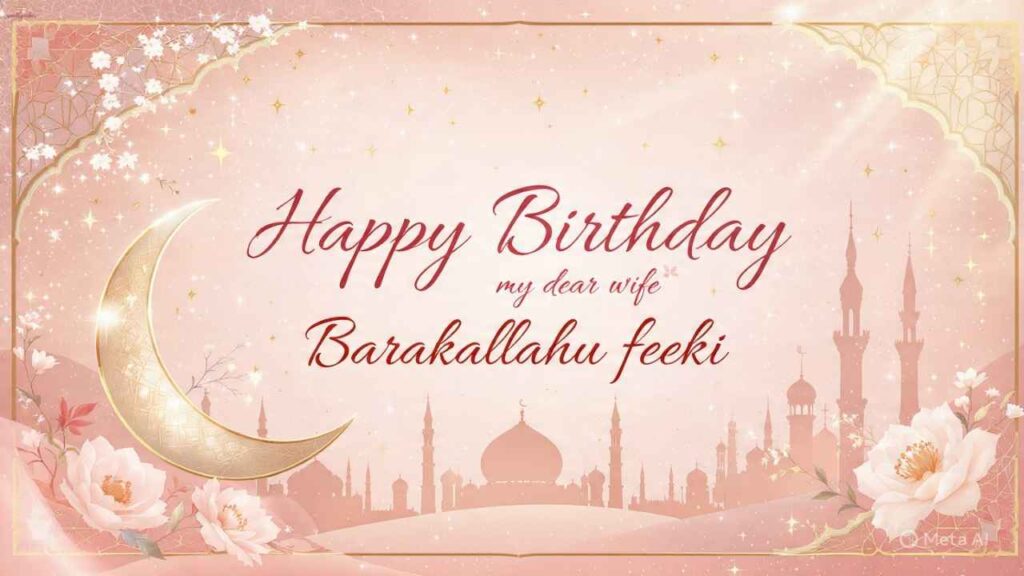Birthday Prayers for Wife in Arabic (with Transliteration)