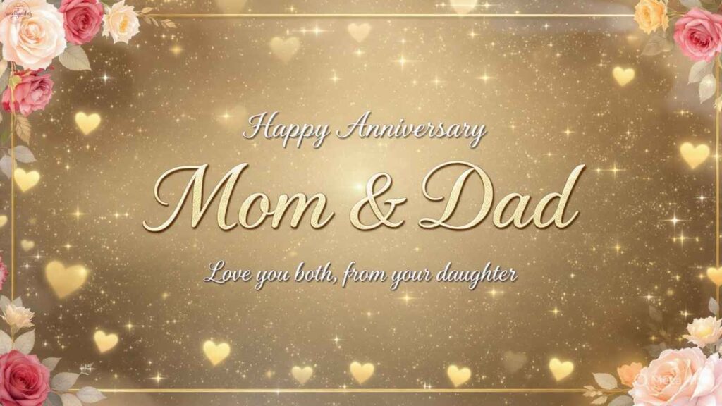 Funny Anniversary Wishes for Parents from Daughter