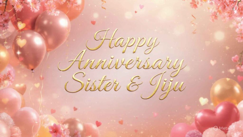 Happy Anniversary Wishes to Sister and Jiju