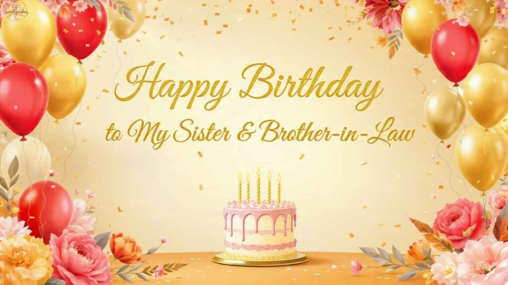 Happy Birthday Wishes for Sister and Brother in Law