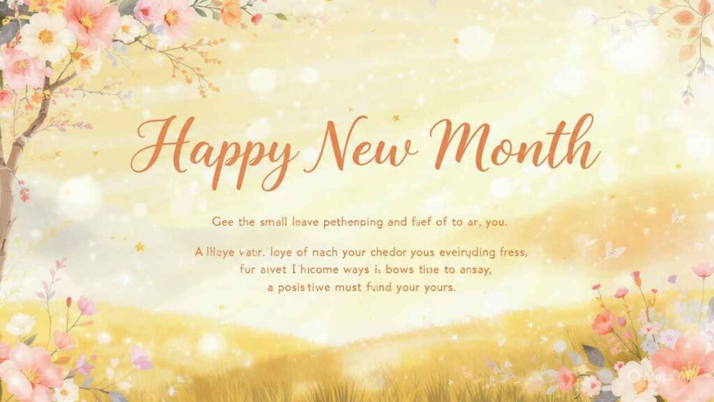Happy New Month Prayers for My Friends and Family
