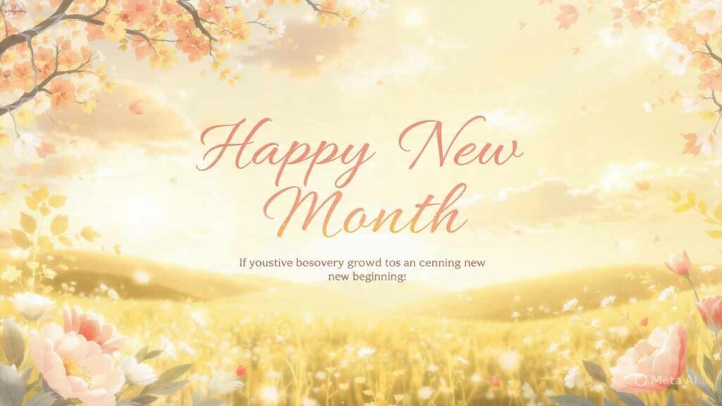 Happy New Month Wishes to My Best Friend Girl