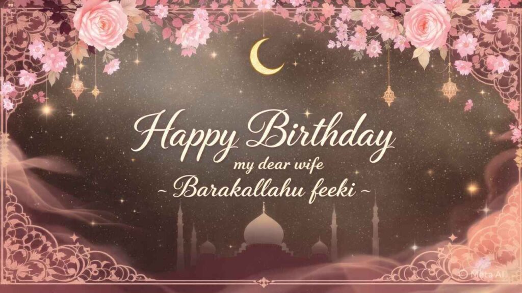 Islamic Inspirational and Spiritual Birthday Messages for Wife