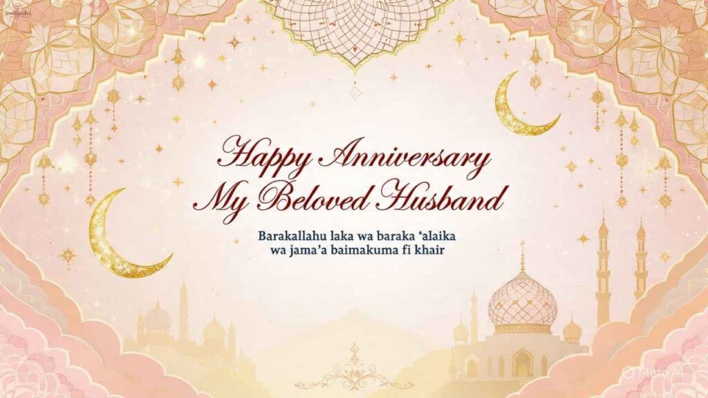 Short Anniversary Wish For Husband In Islam