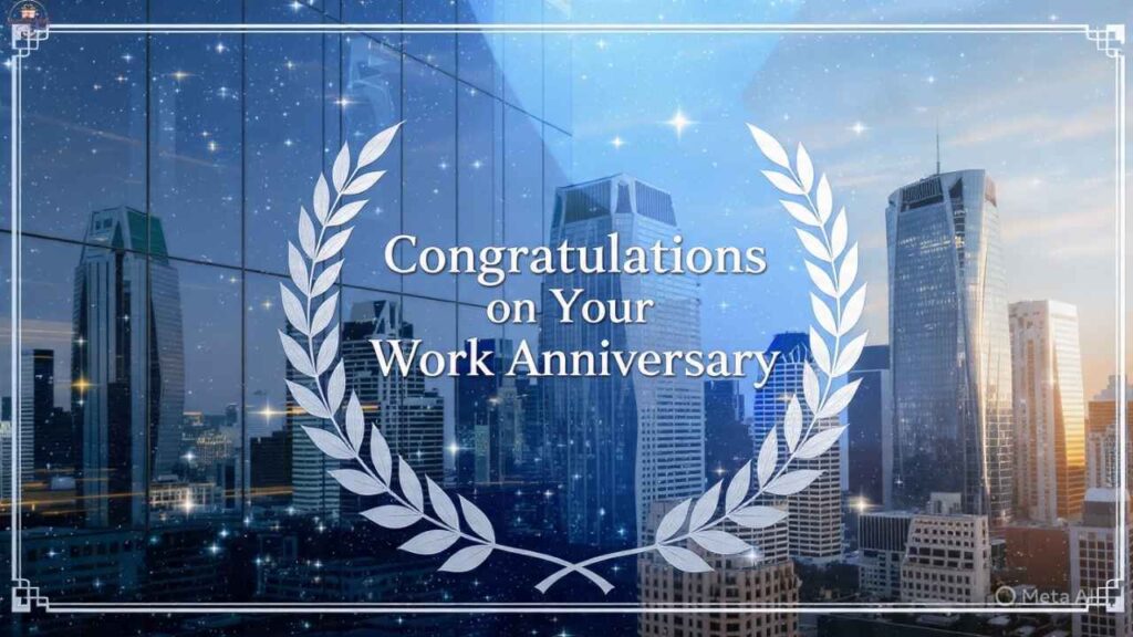 Simple Work Anniversary Wishes to Boss