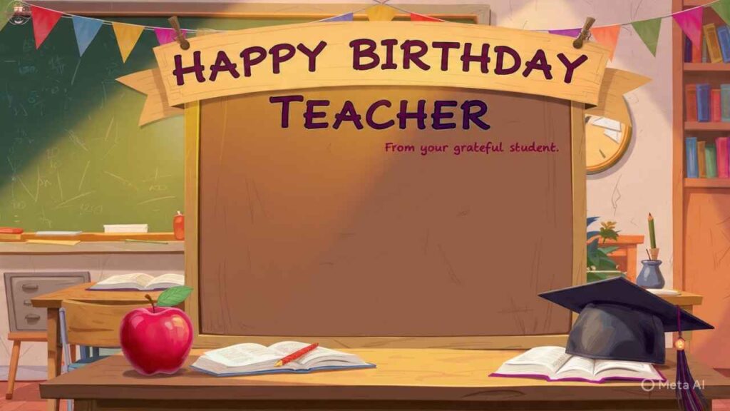 Unique Birthday Wishes for Teacher from Student