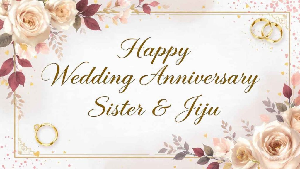 Wedding Anniversary Wishes for Sister and Jiju in Urdu