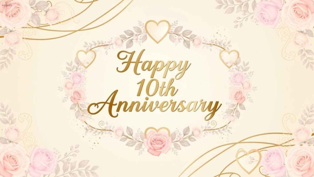 10th Wedding Anniversary Wishes for Friend