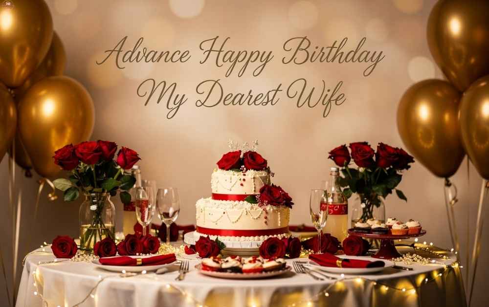 Advance Happy Birthday Wishes For Wife In English