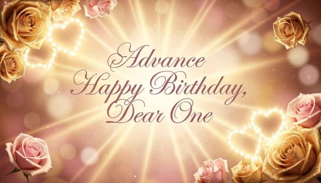 Advance Happy Birthday Wishes for Love Girl