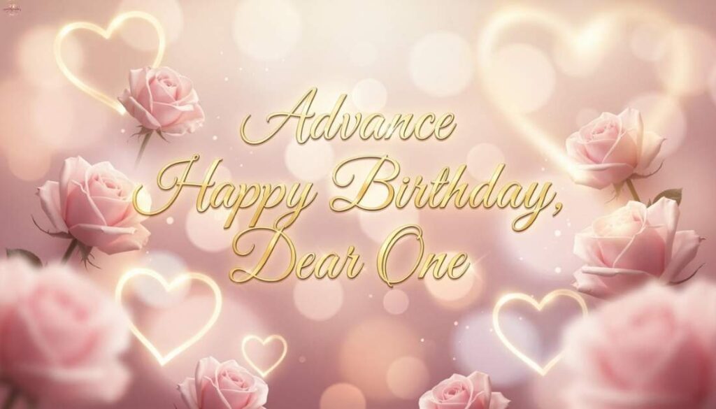Advance Happy Birthday Wishes for Lover One Line