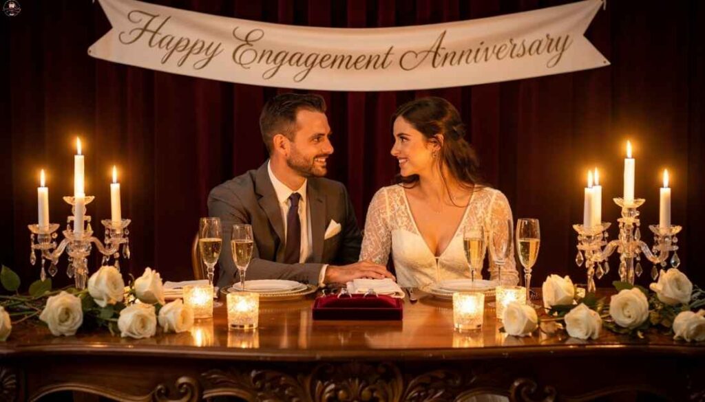 Engagement Anniversary Wishes for Couple in English 