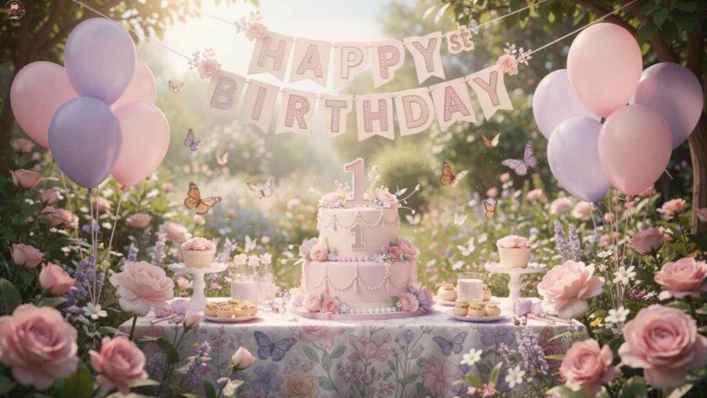 First Birthday Wishes for Baby Girl in English