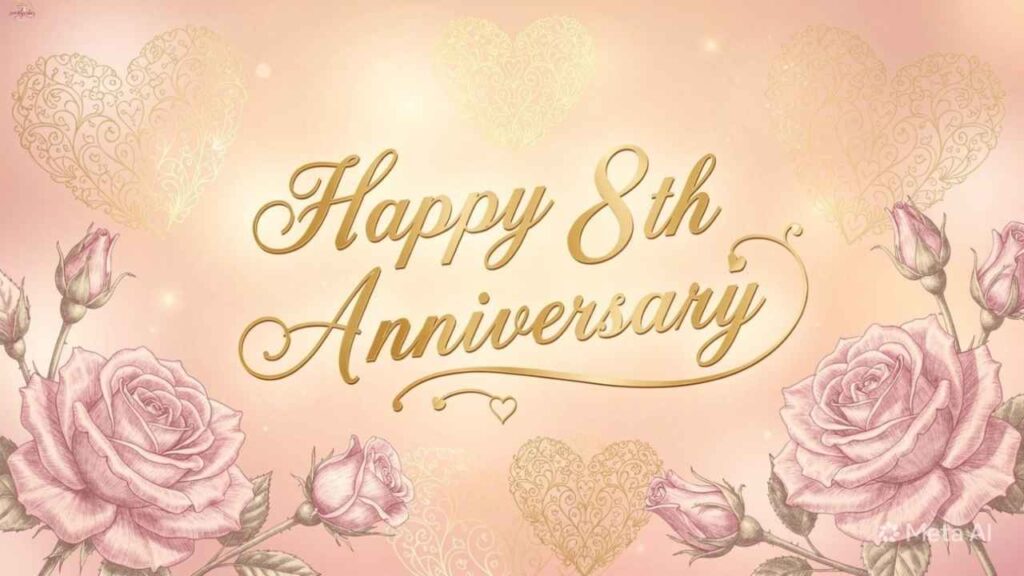 Funny and Light-hearted 8th Anniversary Wishes