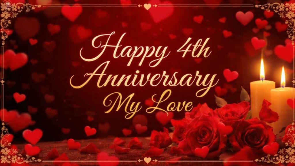 Happy 4th Anniversary My Love Quotes For Him