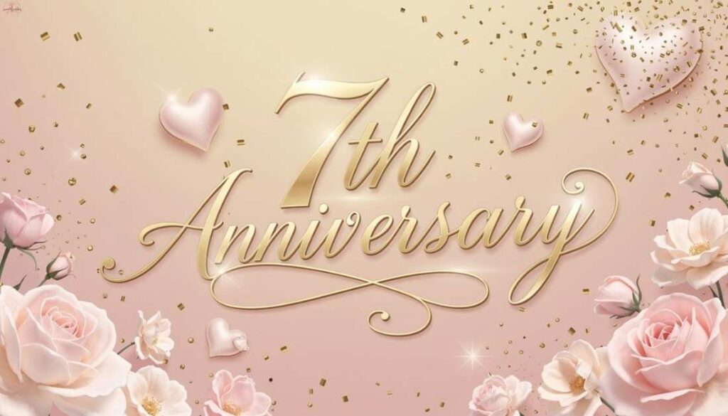 Happy 7th Anniversary Wishes for Sister
