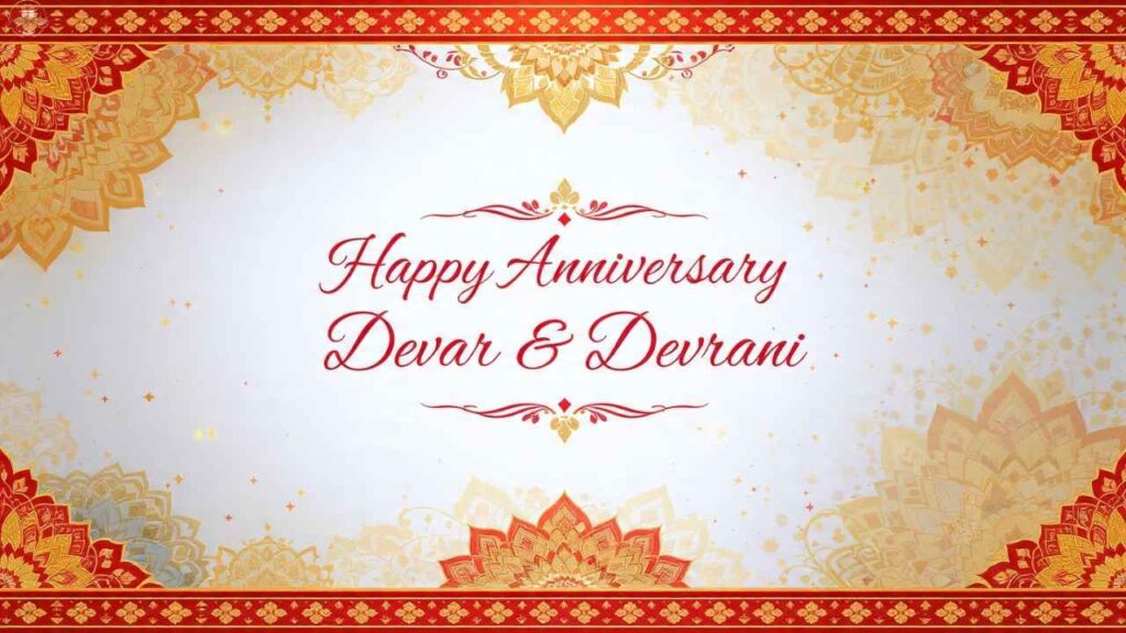 Happy Anniversary Wishes for Devar Devrani