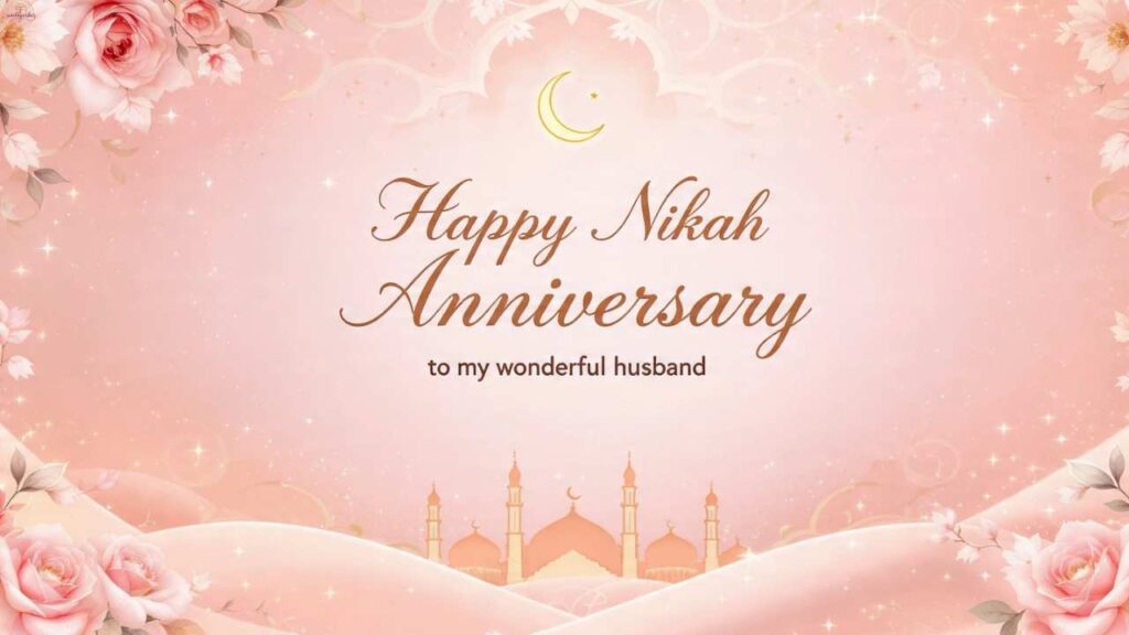 Happy Nikah Anniversary Wishes for Husband in English