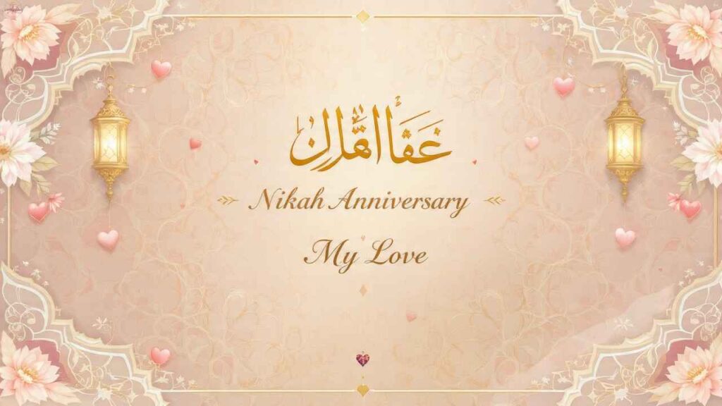 Happy Nikah Anniversary Wishes for Wife in English