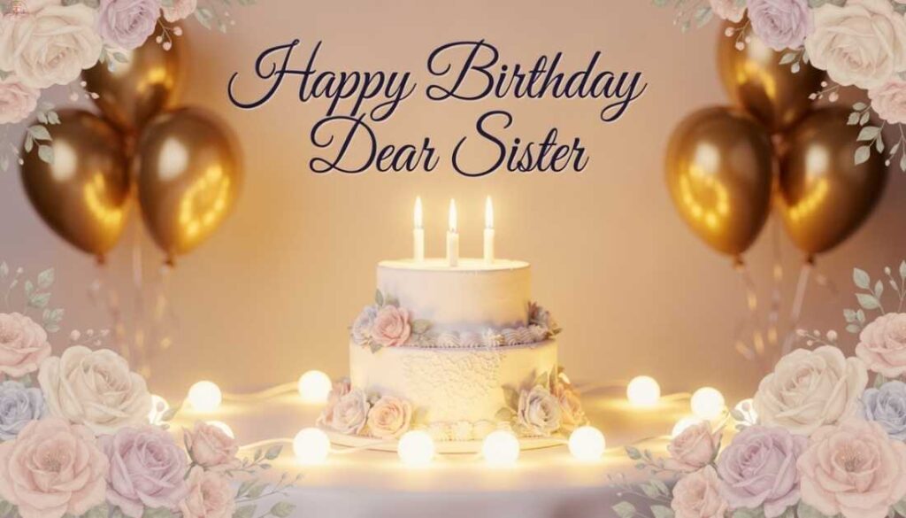 Heart Touching Birthday Wishes for Sister in English