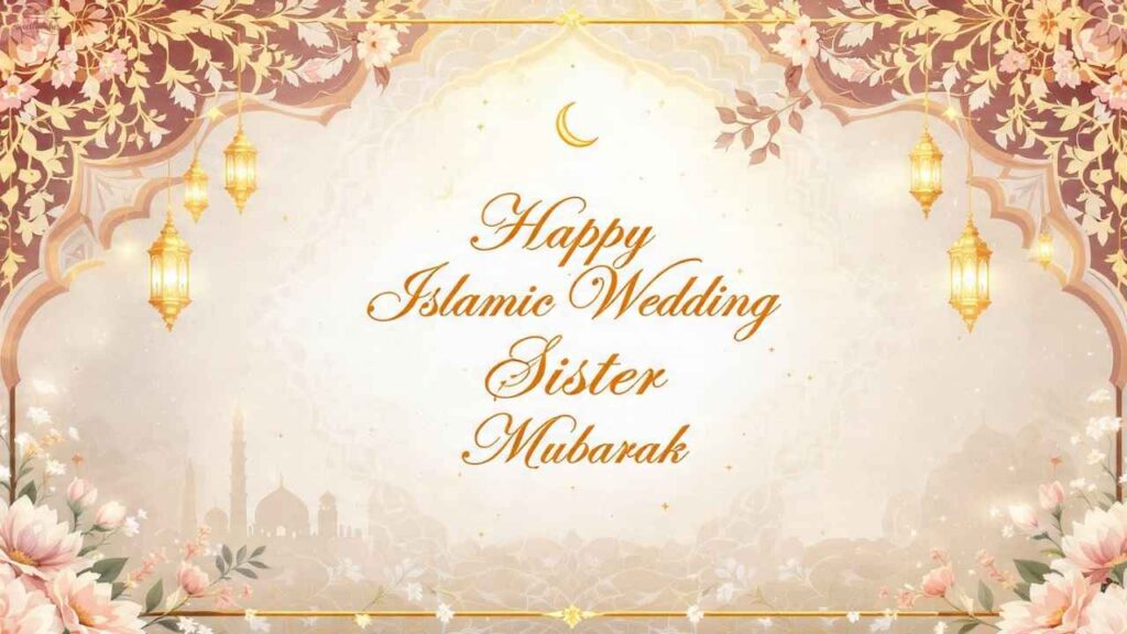 Islamic Wedding Anniversary Wishes for Couple