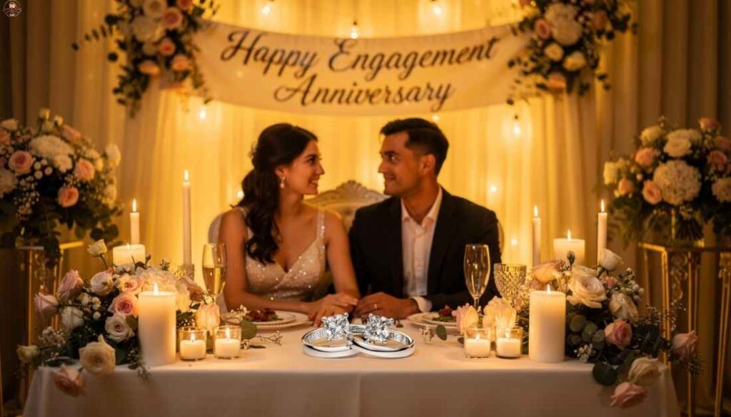 Short Engagement Anniversary Wishes for Couple