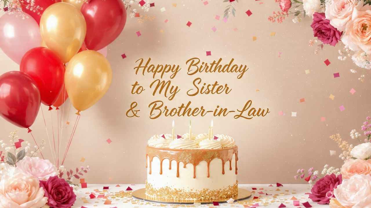 225+ Birthday Wishes for Sister and Brother in Law – Heartfelt & Unique Messages