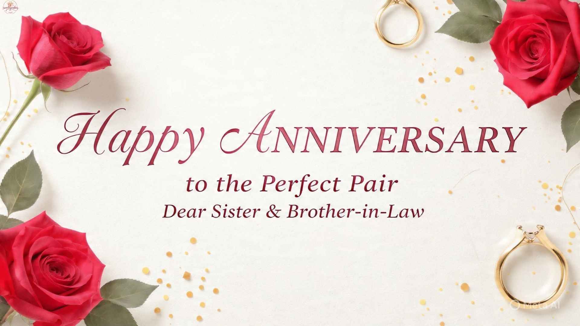 275+ Anniversary Wishes for Sister and Brother in Law – Heartfelt Romantic Messages