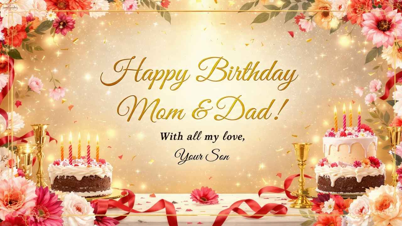 275+ Birthday Wishes for Parents from Son – Emotional, Heart Touching & Inspirational Messages