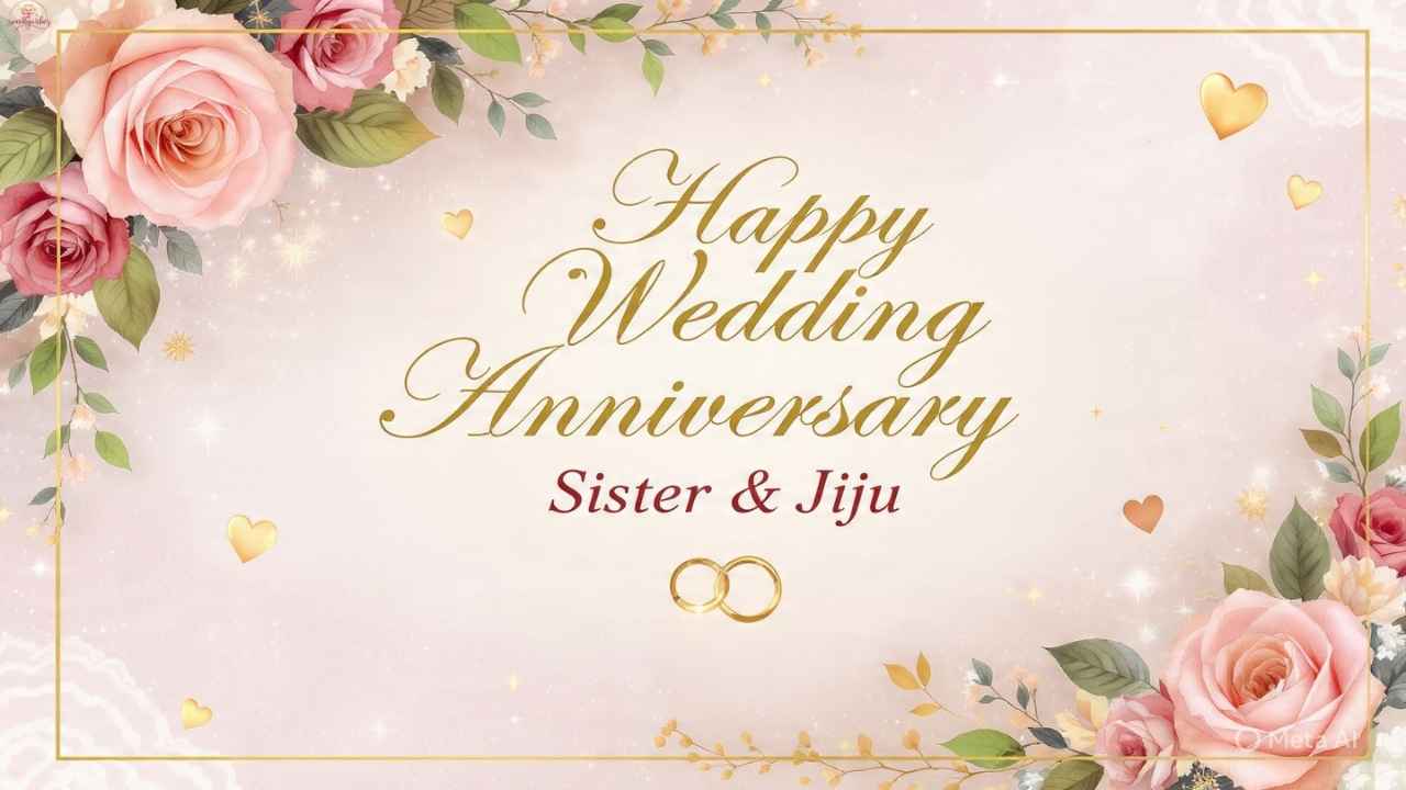 275+ Wedding Anniversary Wishes for Sister and Jiju Heartfelt, Romantic & Beautiful Messages