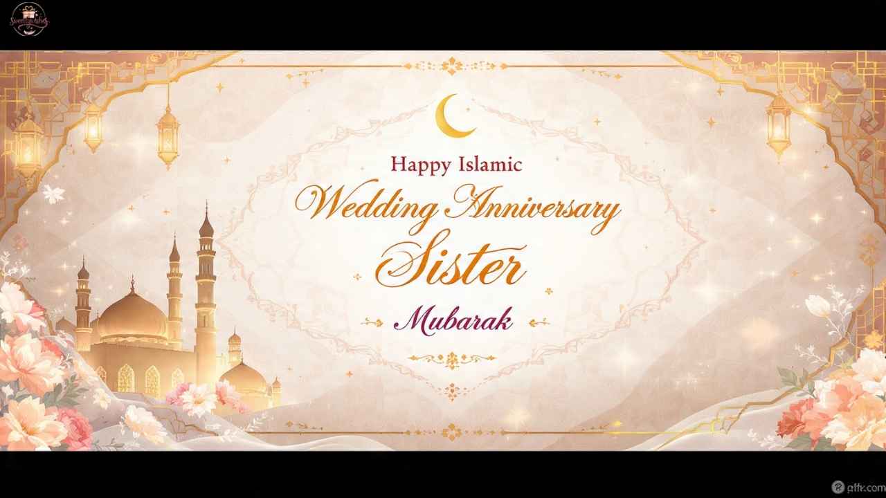225+ Islamic Wedding Anniversary Wishes for Sister – Beautiful Duas & Blessings