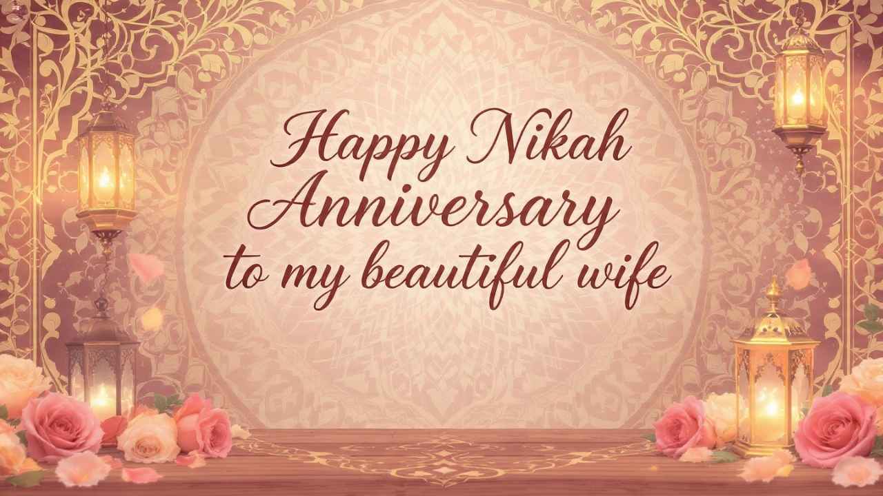 250+ Nikah Anniversary Wishes for Wife to Express Love, Duas & Islamic Blessings