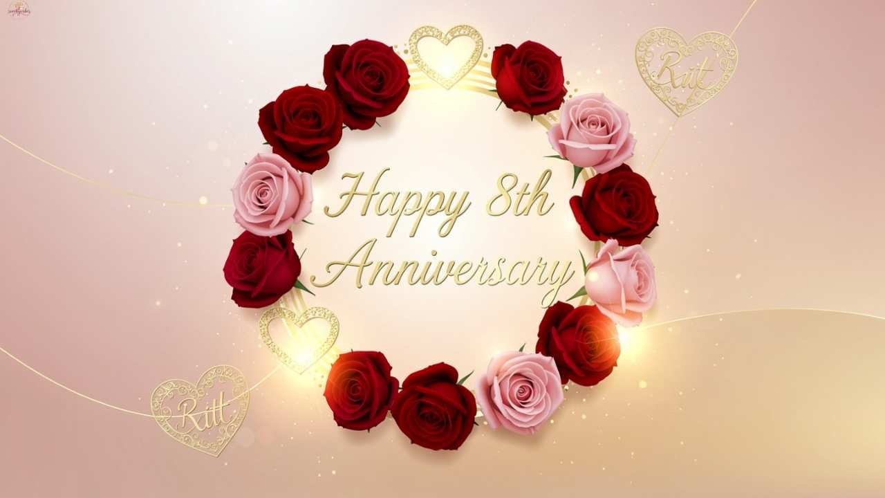 300+ Happy 8th Anniversary Wishes-Romantic, Emotional & Rare Anniversary Messages