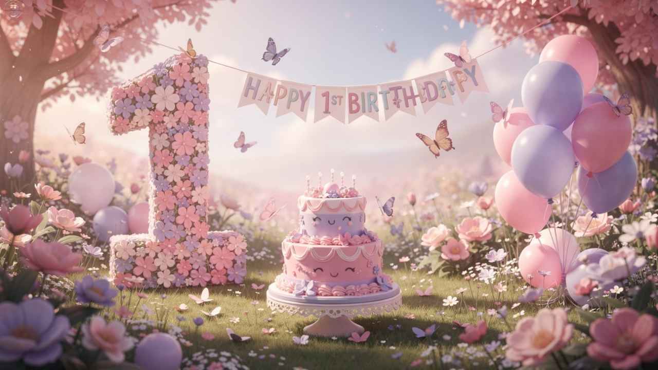 325+ 1st Birthday Wishes for Baby Girl – Sweet, Cute & Heartfelt Messages