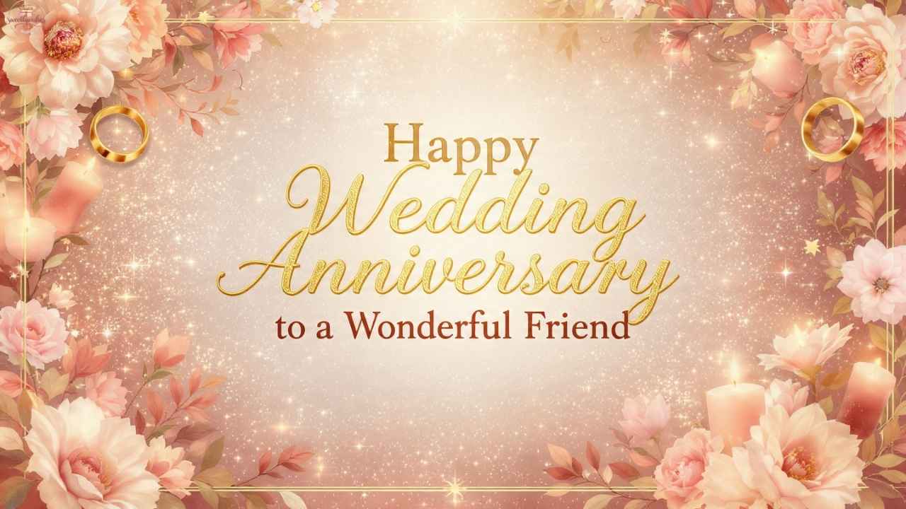 375+ Wedding Anniversary Wishes for Friend – Emotional, Funny & Unique Celebration Lines